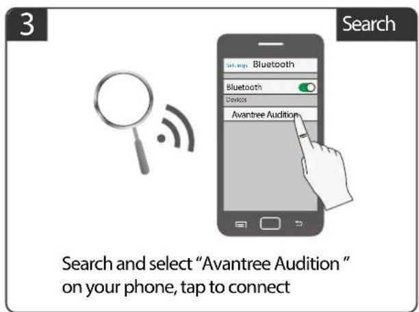 Avantree BTHSAS9 - Pair with your phone - 3