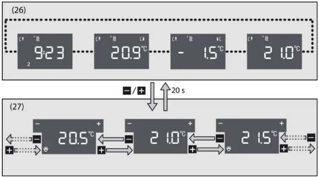 HAGER WMT20750 - Décalage de la valeur de consigne de base - 1