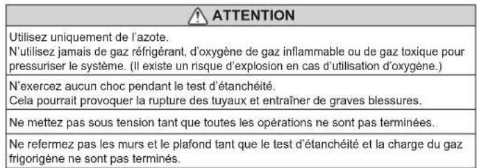 FUJITSU AIRSTAGE AJY144LALDH - Test d'étanchéité - 1