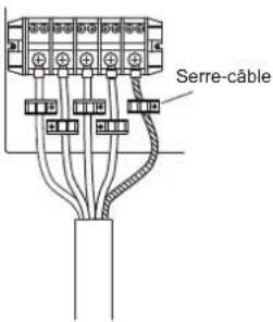 FUJITSU AIRSTAGE AJY144LALDH - Comment raccorder le cablage à la borne - 6