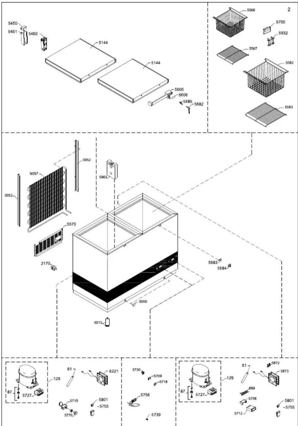 VESTFROST VLS 056 RF SDD - Spare parts VLS 026 SDD / VLS 056 SDD - 1