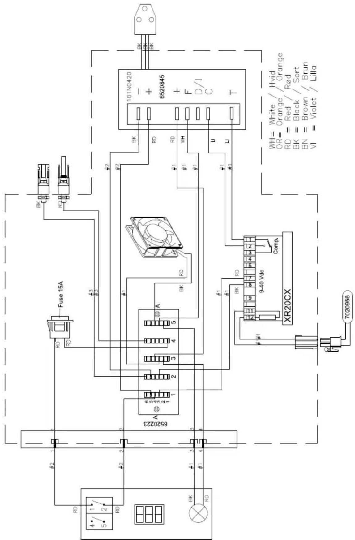 VESTFROST VLS 056 RF SDD - Wiring diagram vaccine refrigerator - 1