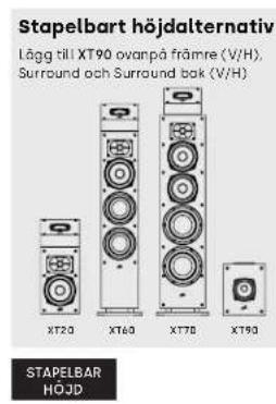 POLK Monitor XT20 - Lyssna i 5.1 Surround - alternative placering - 5