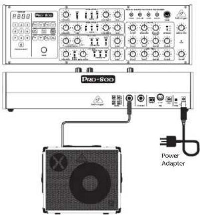 BEHRINGER PRO800 - PRO-800 Hook-up - 3