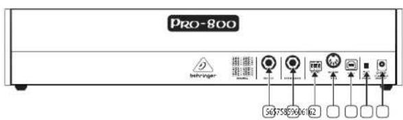 BEHRINGER PRO800 - PRO-800 Bediening - 2