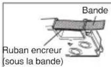 CASIO KL130 - Pour insérer une cartouche de bande - 5