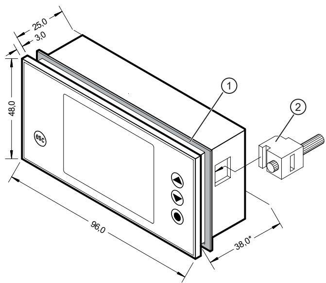 IFM DX1063 - 取付方法 - 1