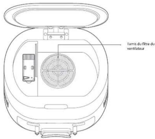 BLAUPUNKT Bluebot COMFORT Plus - NETTOYER LA GRILLE DU FILTR DU VENTILATEUR - 1