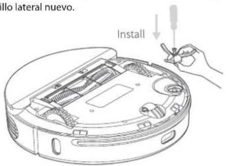 BLAUPUNKT Bluebot COMFORT Plus - LIMPIAR/SUSTITUIRE EL CEPILO LATERAL - 2