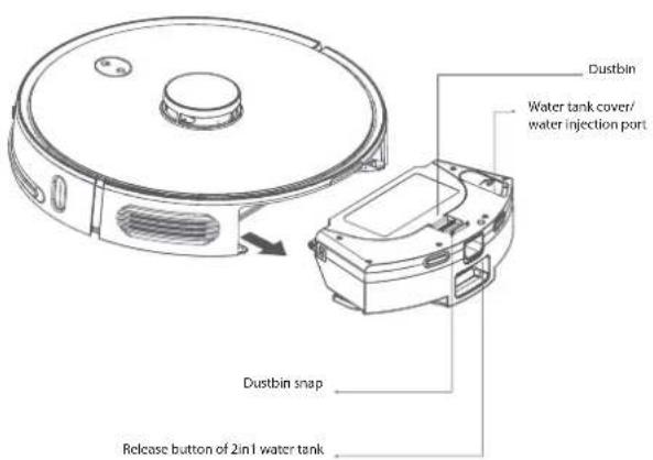 BLAUPUNKT Bluebot COMFORT Plus - Clean the 2in1 water tank - 1