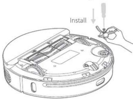 BLAUPUNKT Bluebot COMFORT Plus - CLEAN/REPLACE THE SIDE BRUSH - 2
