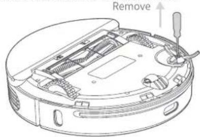 BLAUPUNKT Bluebot COMFORT Plus - CLEAN/REPLACE THE SIDE BRUSH - 1