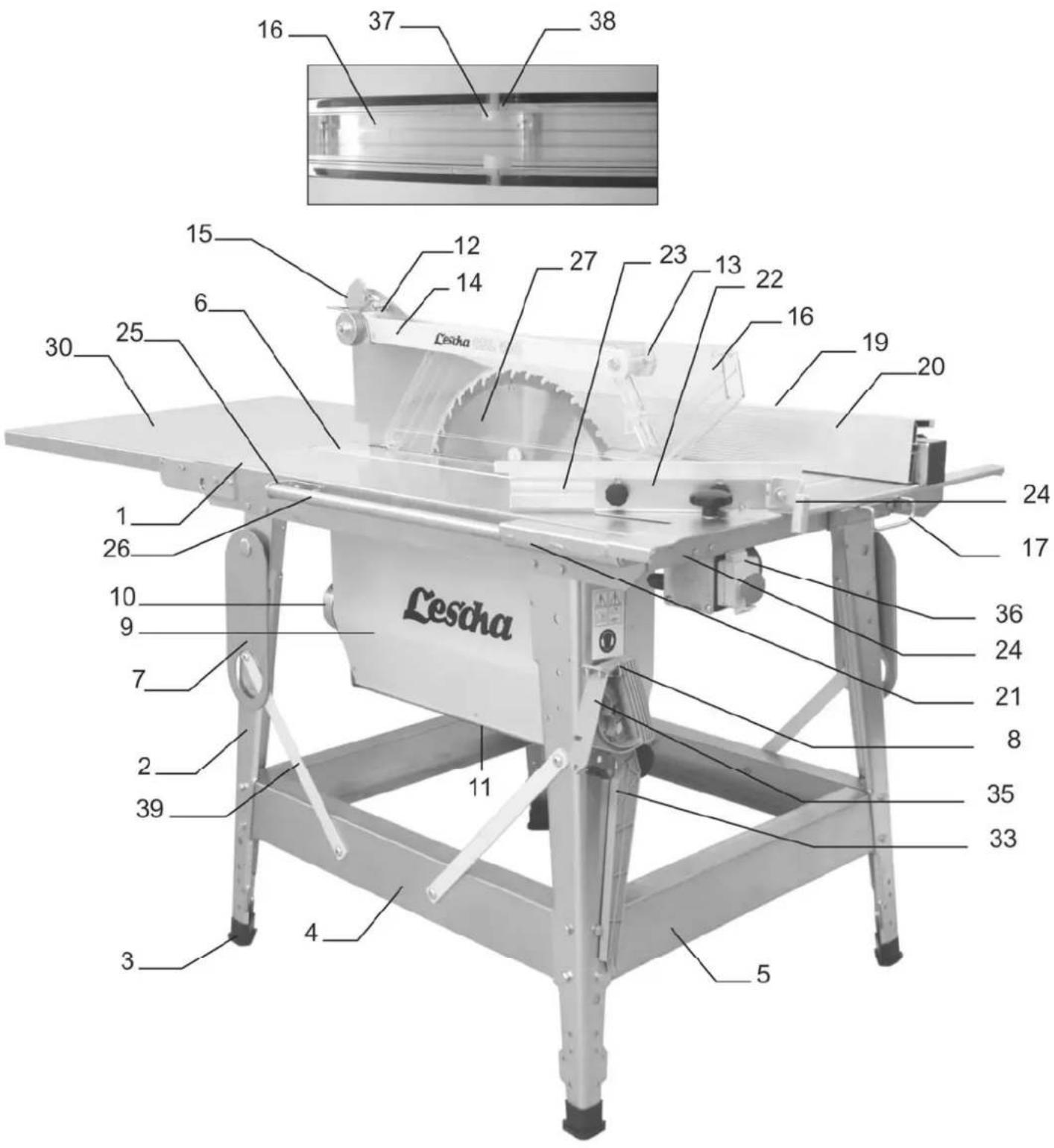Lescha CBL 450 - Náhradné diely - 1