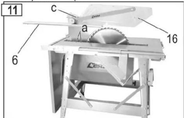 Lescha CBL 450 - Changing the saw blade - 4
