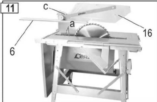 Lescha CBL 450 - Verbrennungsgefahr! Kurz nach dem Sagen ist das Sägeblatt noch heiß. - 1