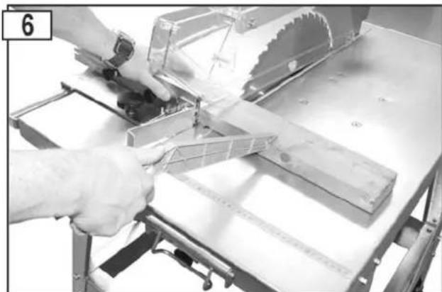 Lescha CBL 450 - Using the pushstick - 1