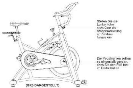 Horizon Fitness GR6 - ZUM EINSTELLEN DER HORIZONTALEN SATTELPOSITION: - 1