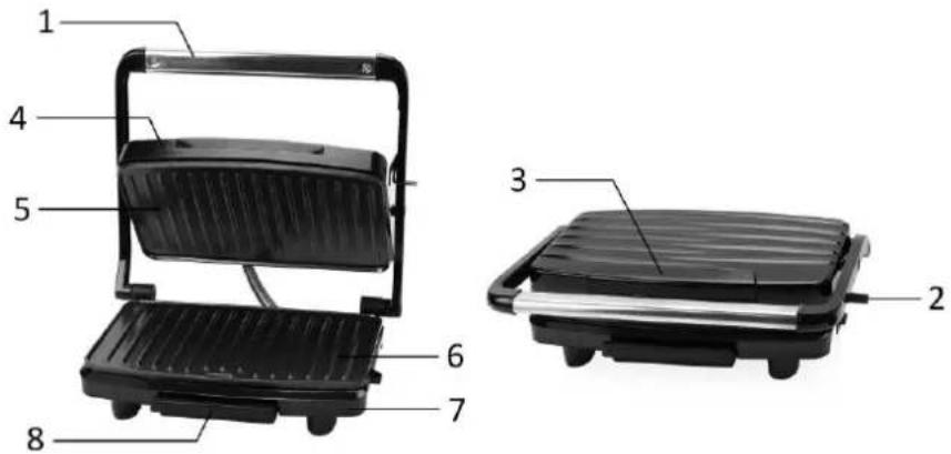 Emerio CG123432 - PARTS IDENTIFICATION - 1