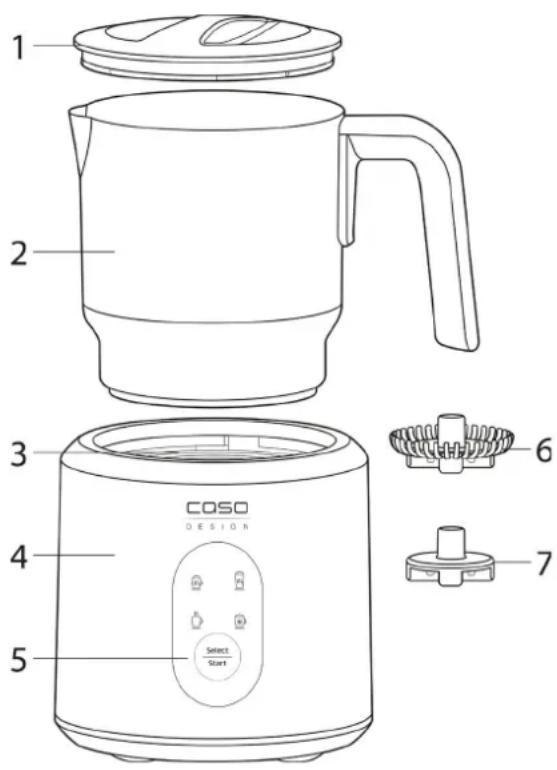 CASO Crema & Choco Black 1665 - Vue générale - 1