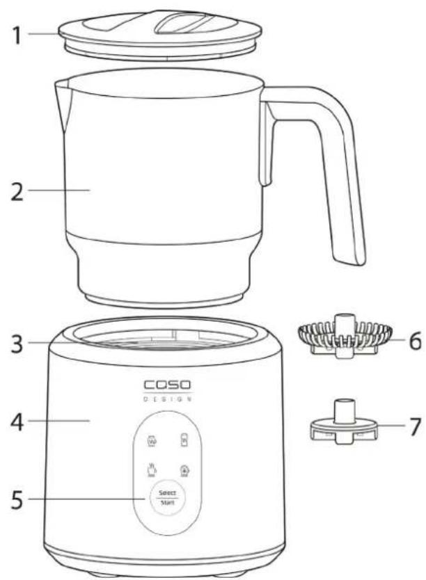 CASO Crema & Choco Black 1665 - Gesamtübersicht - 1