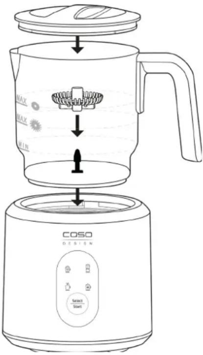 CASO Crema & Choco Black 1665 - HINWEIS PLEASE NOTE - 1