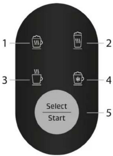 CASO Crema & Choco Black 1665 - Operation - 1