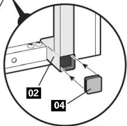 SANUS CADENZA61 - Parts and Hardware for STEP 1 - 11