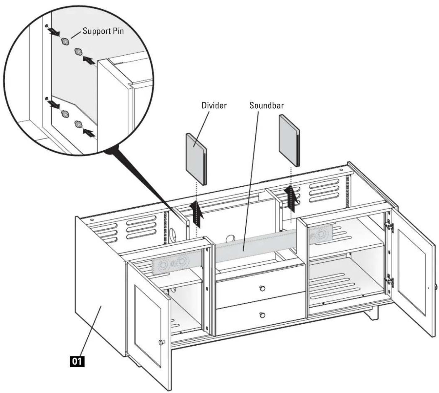 SANUS CADENZA61 - Soundbar Preparation (optional) - 2
