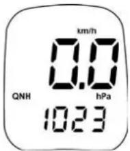 JDC Skywatch Xplorer 1 - Mode for measuring the wind speed with display of relative and absolute pressure - 1