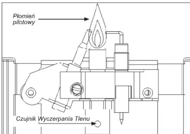 Płomień pilotowy Czujnik Wyczerpania Tlenu