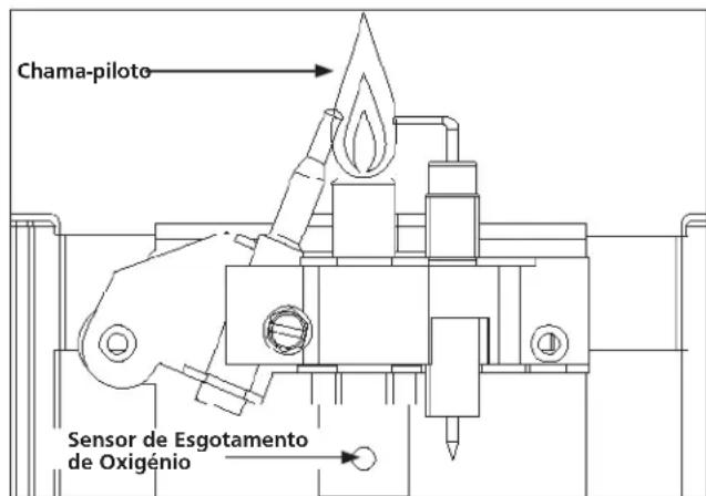 Chama-piloto Sensor de Esgotamento de Oxigénio