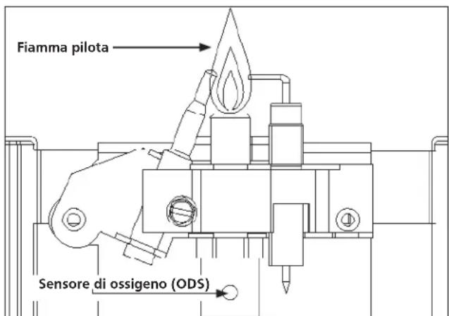 Fiamma pilota Sensore di ossigeno (ODS)