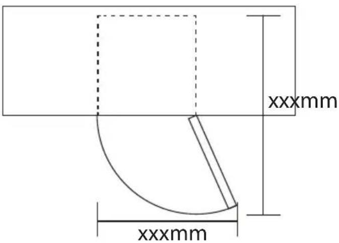 Jocel JCV32S - Requisitos de espacio - 1