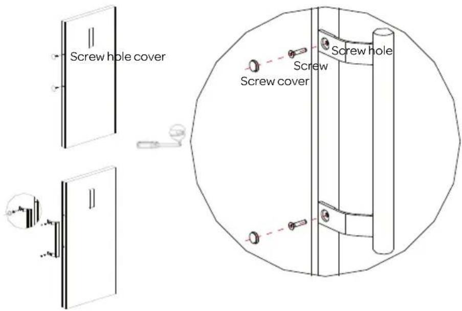 INVENTUM VR1720W - Installing the door handle - 1