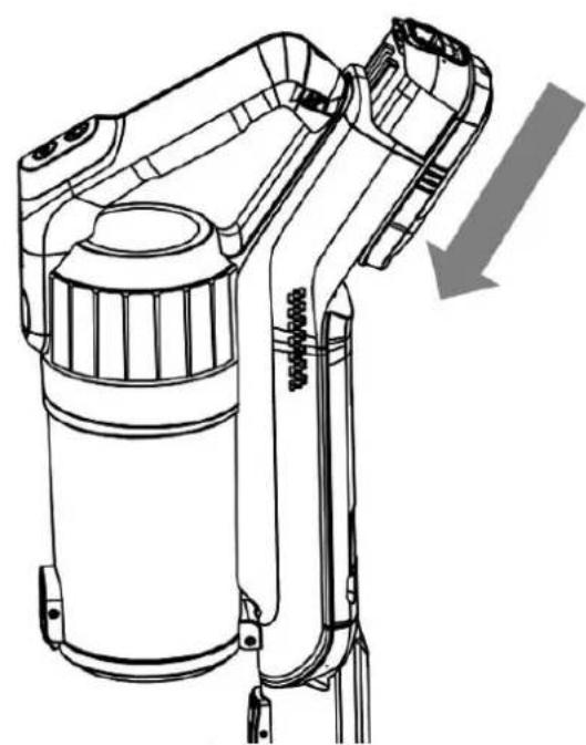 CONTINENTAL EDISON CEVC100G - Assembling and removing the battery - 1