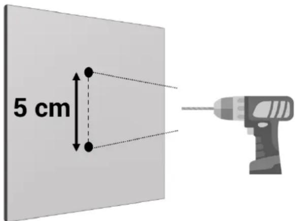 CONTINENTAL EDISON CEVC100G - Installation murale du socle de chargement - 2