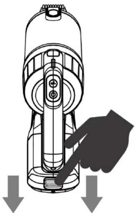 CONTINENTAL EDISON CEVC100G - Assembling and removing the battery - 2