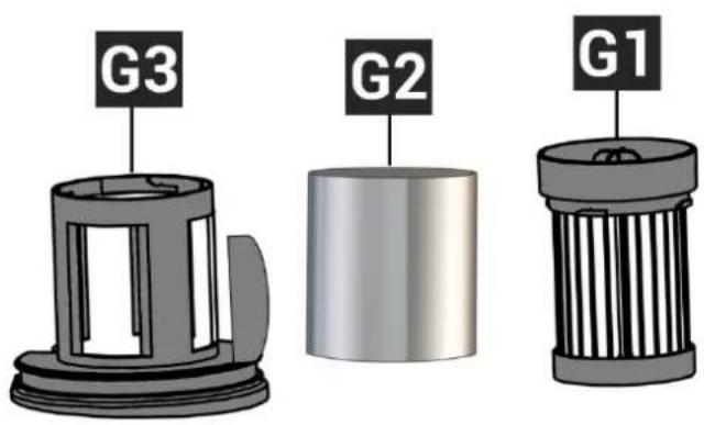 CONTINENTAL EDISON CEVC100G - Cleaning the filter unit and its filters: - 1