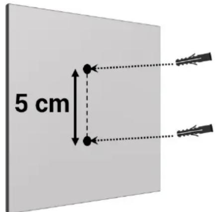 CONTINENTAL EDISON CEVC100G - Installation murale du socle de chargement - 3