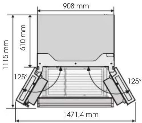 HISENSE RF749N4SWFE - Ouverture et fermeture des portes - 1
