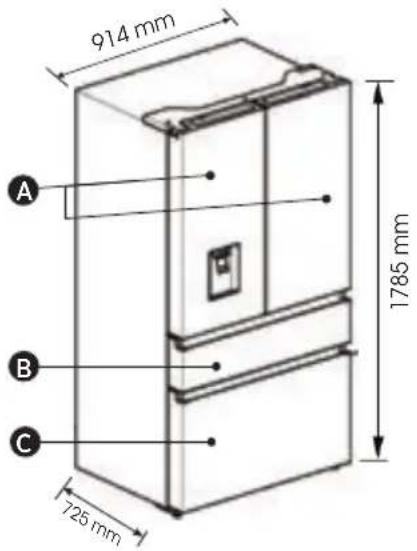 HISENSE RF749N4SWFE - Température - 1