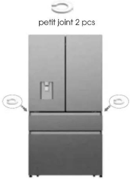 HISENSE RF749N4SWFE - Alignement des portes (si nécessaire) - 1