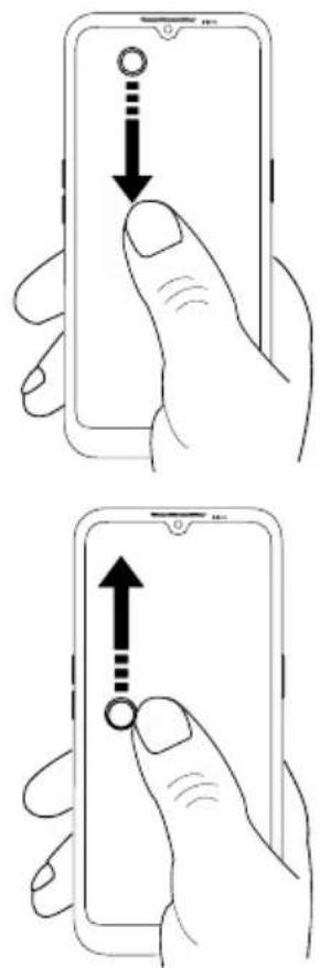 DORO 8200 - Ouvrir et fermer le panneau de notification - 1