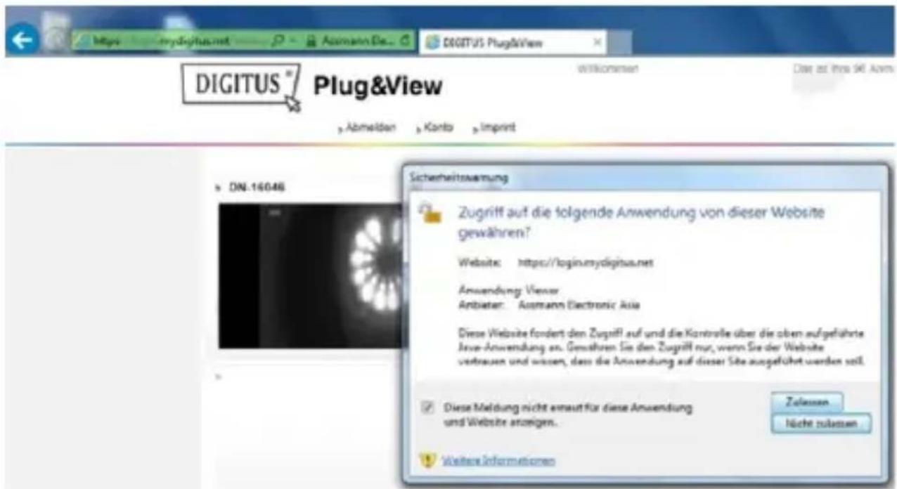 Digitus Plug&View OptiVision Pro - Ajouter laamera au PC via le navigateur - 4