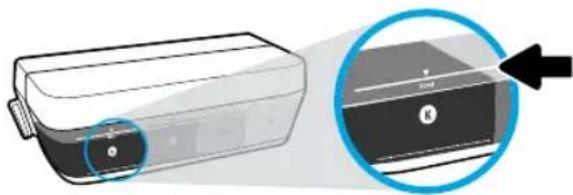 HP DeskJet GT 5820 AllinOne - Nível minimo de tinta. - 1