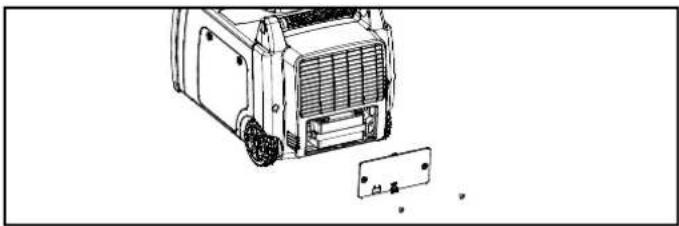 Champion 73001iDF - Connexion de la batterie (modèles à démarrage électrique) - 1