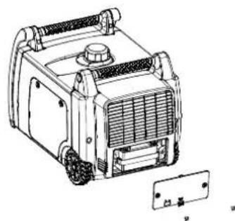 Champion 73001iDF - Anschluss der Batterie (Elektrostartmodelle) - 1