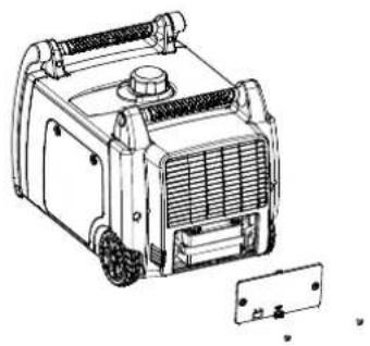 Champion 73001iDF - Akun kytkeminen (sähköstartilla varustetut mallit) - 1