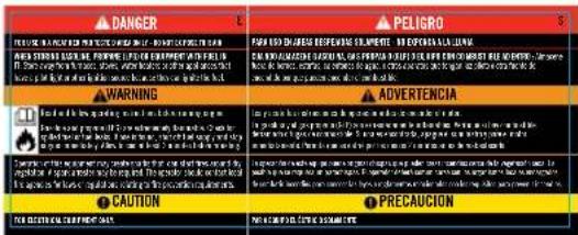 Champion 73001iDF - Ohutusmärgiste asukohad - 5