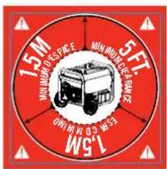 Champion 73001iDF - Safety Label Locations - 4